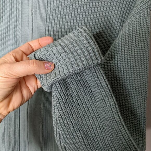 Wynne Layers QVC Sage Green Zip Sweater Medium - Picture 5 of 8